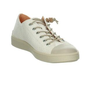 Think! Cream and Tan Sneakers